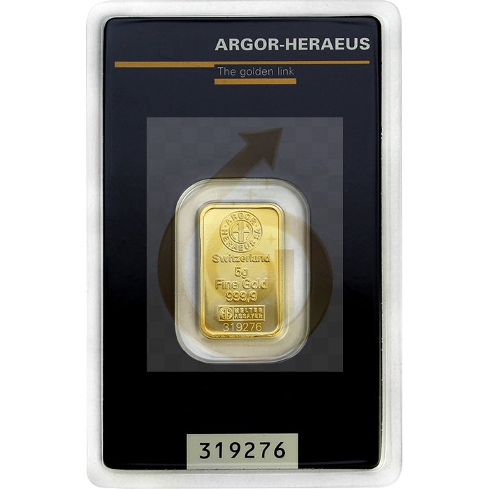 5g Argor Heraeus SA Švýcarsko Investiční zlatý slitek