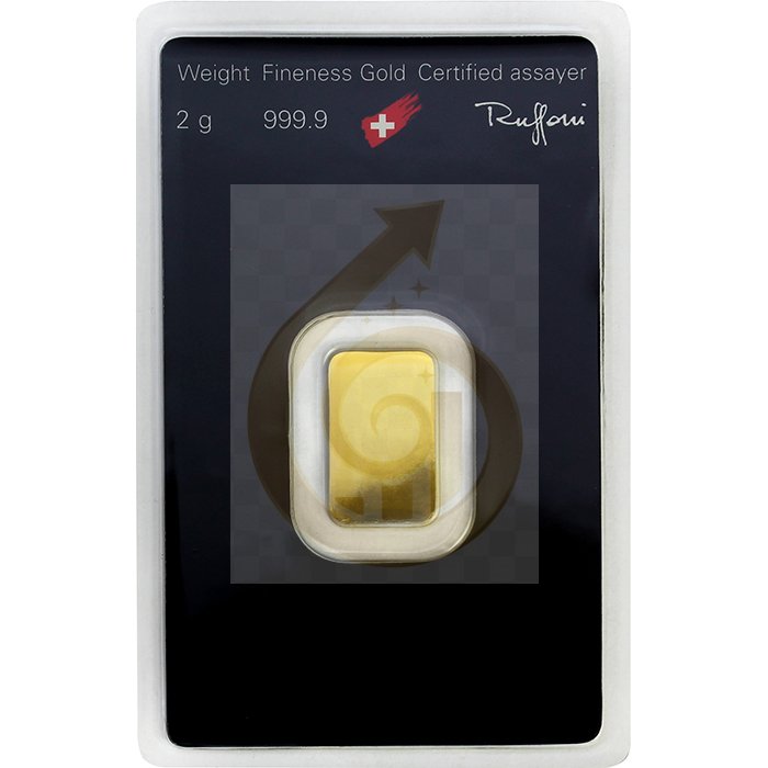 2g Argor Heraeus SA Švýcarsko Investiční zlatý slitek